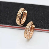 Rose Gold Plated Classic Hoop Earrings for Women