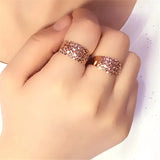14K Purple Rose Vintage Wedding Rings for Couples