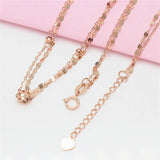 14K Rose Plated Purple Flower Double Bracelet for Women