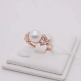 Romantic Butterfly Rings for Women 14K Rose Wedding Jewelry