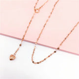 14K Rose Plated Heart Necklace, Purple Charm Party Jewelry