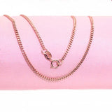 14K Rose Plated Purple Necklace for Women - Daily Wear Jewelry Accessory