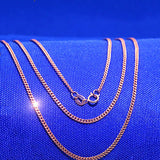 14K Rose Plated Purple Necklace for Women, Clavicle Chain for Daily Wear