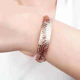 Purple Plated Geometric Charm Bracelet for Women