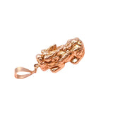 Purple Plated 14K Rose Pixiu Pendant Necklace in Chinese Jewelry for Women