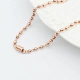 14K Rose Gold Ball Charm Bracelet for Women - Set of 585 Purple Plated Bracelets