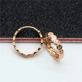 14K Rose Earrings for Women, Purple Plated, Ear Buckle Party Banquet Jewelry