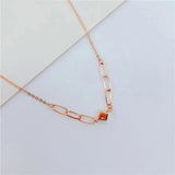14K Rose Gold Plated Purple Square Bracelet for Women