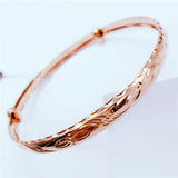 Geometric Charm Bracelet 14K Rose Gold Plated Purple for Women