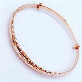 Geometric Charm Bracelet 14K Rose Gold Plated Purple for Women
