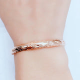 Geometric Charm Bracelet 14K Rose Gold Plated Purple for Women