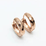 Purple Plated 14K Rose Geometric Gypsophila Earrings