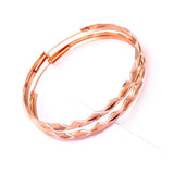 14K Rose Gold Plated Purple Hoop Earrings for Women