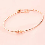 14K Rose Sweet Heart Bracelet - Purple Plated