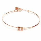 Rose Sweet Heart Bracelet 14K Purple Plated Wedding Banquet Jewelry