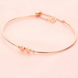 Rose Sweet Heart Bracelet 14K Purple Plated Wedding Banquet Jewelry