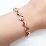 14K Rose Water Bracelet Purple Plated for Women