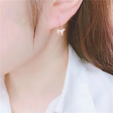 14K Rose Gold Heart Shaped Earrings for Women
