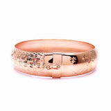 Purple Plated 14K Rose Rhombus Flower Bracelet for Women Wedding