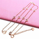 Purple Plated 14K Rose Chains Copper Coins Necklace for Woman Wedding