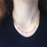 14k Rose Flower Chunky Necklace Romantic Wedding Jewelry