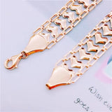 Purple Heart-Shaped Brasslets for Women - Light Punk Wedding Jewelry