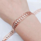 Purple Heart-Shaped Brasslets for Women - Light Punk Wedding Jewelry