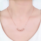 Purple Multi-Bead Necklace Pendant Chinese Party Jewelry