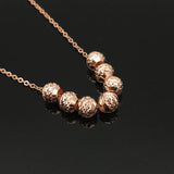 Purple Multi-Bead Necklace Pendant Chinese Party Jewelry