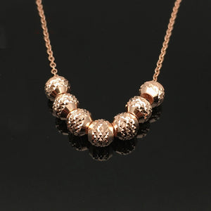 Purple Multi-Bead Necklace Pendant Chinese Party Jewelry