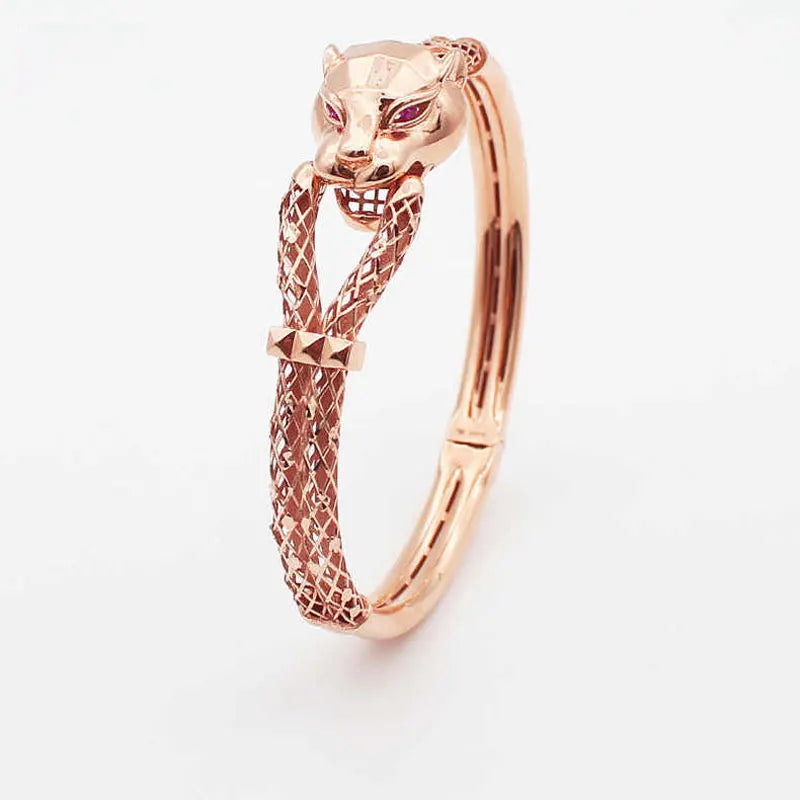 Purple Star Bracelet for Women 14K Rose Plated Hollow-Out Bangle