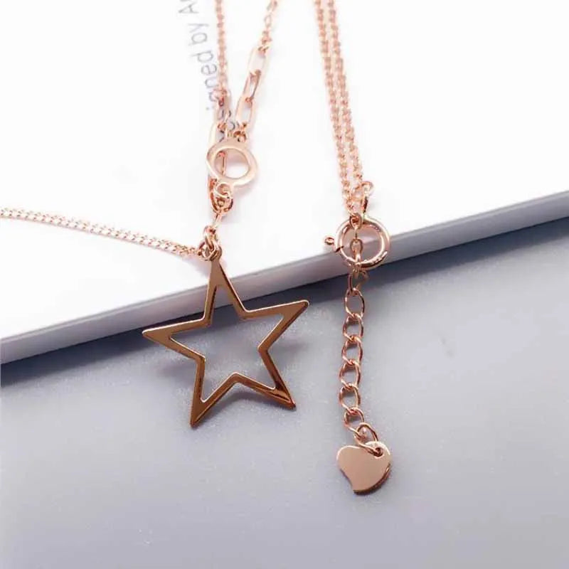 Purple Tassel Pendant Chain Star Necklace for Girlfriend
