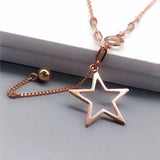 Purple Tassel Pendant Chain Star Necklace for Girlfriend