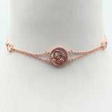 Purple Artificial Fritillary Round Gourd Bracelets for Women
