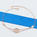 Purple Artificial Fritillary Round Gourd Bracelets for Women