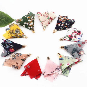 100pcs Mix Chiffon Fabric Tassels for Jewelry DIY Keychain Earrings Charms