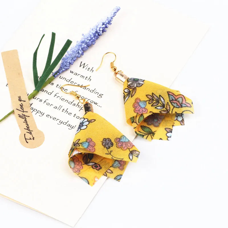 100pcs Mix Chiffon Fabric Tassels for Jewelry DIY Keychain Earrings Charms
