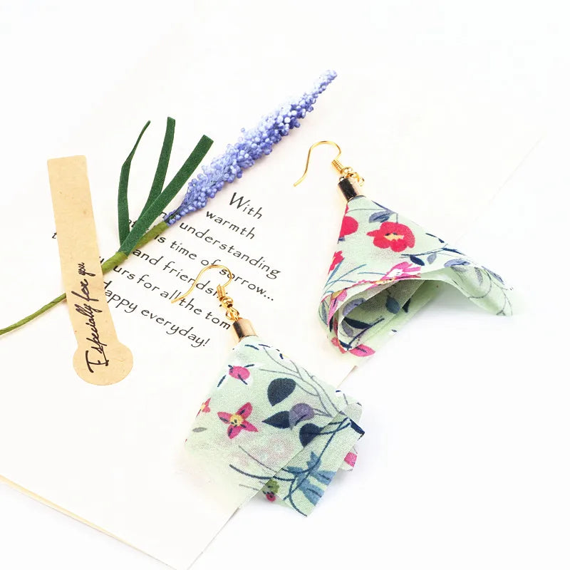 100pcs Mix Chiffon Fabric Tassels for Jewelry DIY Keychain Earrings Charms
