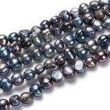 Natural Freshwater Pearl Beads Potato Shapes 5~7x6~8mm Strand