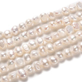 Natural Freshwater Pearl Beads Potato Shapes 5~7x6~8mm Strand