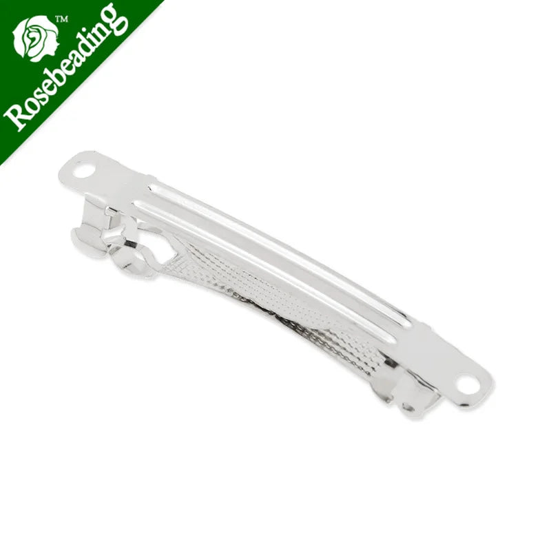 59mm French Barrette Hair Clips, 6mm Width, Nickel Color, 20pcs/lot