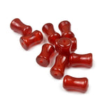 Natural Red Agat Carnelian Bamboo Shape Agates Stone Loose Beads 10mm