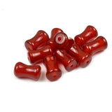 Natural Red Agat Carnelian Bamboo Shape Agates Stone Loose Beads 10mm