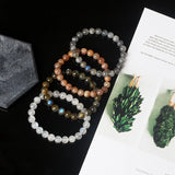Labradorite Beaded Bracelets for Women Reiki MoonStone Bracelets Couple Jewelry