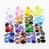 5A CZ Oval Synthetic Gems For Jewelry, Garnet Golden Yellow Amethyst