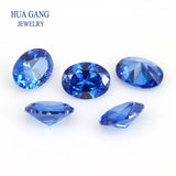 5A CZ Oval Synthetic Gems For Jewelry, Garnet Golden Yellow Amethyst