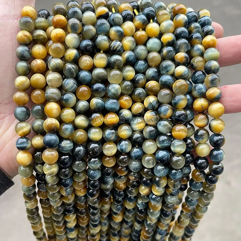 5A Dyed Dream Tiger Eyes Beads Natural Stone Loose Bead