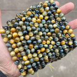 5A Dyed Dream Tiger Eyes Beads Natural Stone Loose Bead
