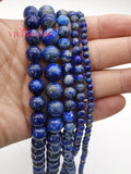 5A Lapis Lazuli Round Beads 4-12mm DIY Bracelet Necklace Jewelry Making