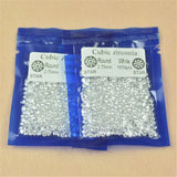 1000Pcs Brilliant Cut CZ Loose Stone for Jewelry, Round Shape, Various Sizes